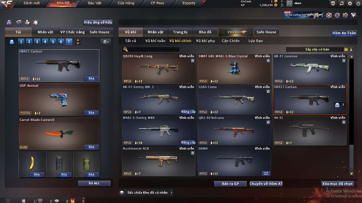 shop acc cf uy tin gia re